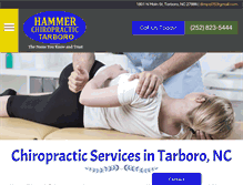 Tablet Screenshot of hammerchiropractictarboro.com